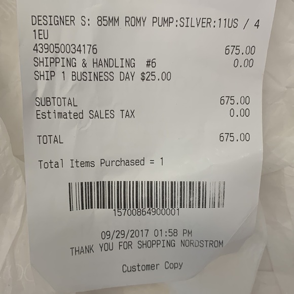 Jimmy Choo Romy 85/41 LLC/172 Silver - Picture 8 of 8